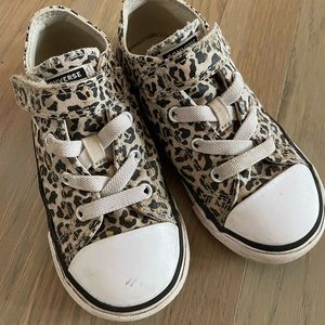 Converse Leopard Print, Size 9 Toddler